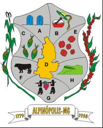 Brasão da cidade de Alpinopolis - MG